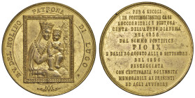 LUGO Medaglia 1896 Quarto Centenario della costruzione della chiesa - AE dorato (g 25,39 - Ø 39 mm)
SPL