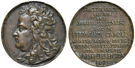 MANTOVA Ferdinando Carlo di Gonzaga (1669-1707) Medaglia 1685 - AE (g 30,71 - Ø 45 mm) RR
SPL-FDC