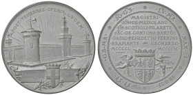 MILANO Medaglia 1893 consegna del castello Sforzesco al comune di Milano da parte dell'autorità militare - Opus: L. Beltrami e A. Cappuccio AG (g 119 ...