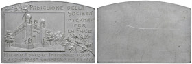 MILANO Placchetta uniface 1906 XV Congresso universale per la pace - Opus: Johnson Peltro (g 61 - 49x74 mm) R Segno nel campo e minimi contatti
SPL-F...