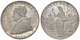 Giovanni XXIII (1958-1963) Medaglia 1961 An. IV - AG (g 41,65 - Ø 44 mm) 
FDC