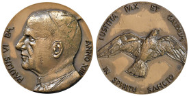 Paolo VI (1963-1978) Medaglia An. XIII - Opus: Greco AE (g 43,83 - Ø 44 mm) Box originale.
FDC
