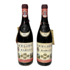 Piemonte Marchesi di Barolo, Barolo Langhe 1968 1967 Capsule e etichette con segni d’usura del tempo. Colore chiaro. Depositi. 2 bts - BN
n.a.