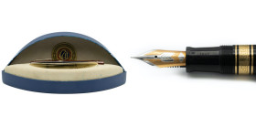 OMAS -Penna stilografica- Cristoforo Colombo II. Realizzata nel 1992 per il 500° anniversario della scoperta dell’America. Corpo della penna in radica...