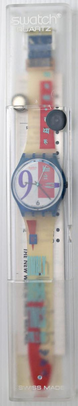 SWATCH- Bold Face. Orologio come da foto, venduto con scatola originale. Segnate...