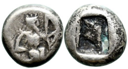 Greek
ACHAEMENID EMPIRE. Time of Artaxerxes II to Artaxerxes III, (circa 375-340 BC). Lydo-Milesian standard, Sardes or subsidiary mint.
AR 1/4 Sigl...