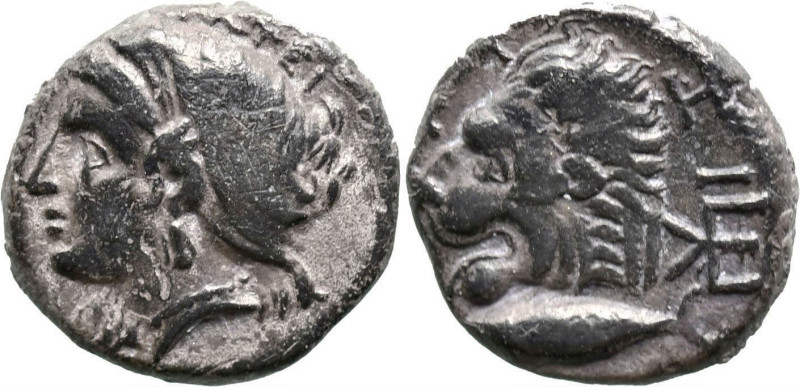 Greek
MYSIA. Kyzikos. (Circa 390-340 BC)
AR Drachm (14.1mm 3.03g)
Obv: ΣΩTEIP...