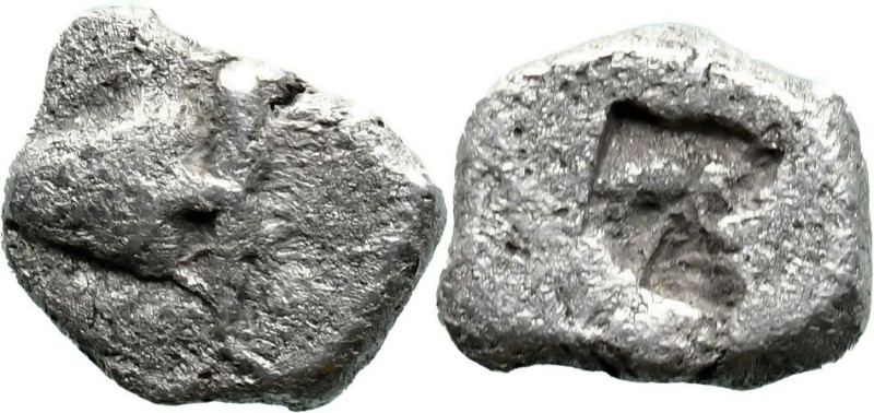 Greek
MYSIA. Kyzikos. (Circa 600-550 BC).
AR Diobol (9.5mm 0.99g)
Obv: Head o...