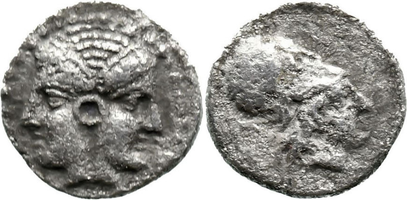 Greek
MYSIA. Lampsakos. Circa 390-330 BC.
AR Obol (8.7mm 0.64g).
Obv: Janifor...