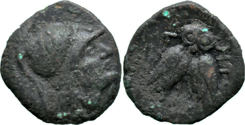 Greek
MYSIA. Miletopolis. (2nd-1st centuries BC).
AE Bronze (19.5mm 4.49g)
Ob...