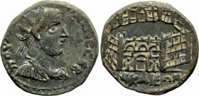 Roman Provincial
BITHYNIA. Nicaea. Gallienus (253-268 AD)
Obv: Radiate, draped, and cuirassed bust right, seen from the front
Rev: City walls of Ni...
