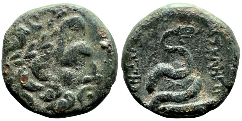 Greek
MYSIA. Pergamon. (Early-mid 2nd century BC).
AE Bronze (18.3mm 7.6g)
Ob...