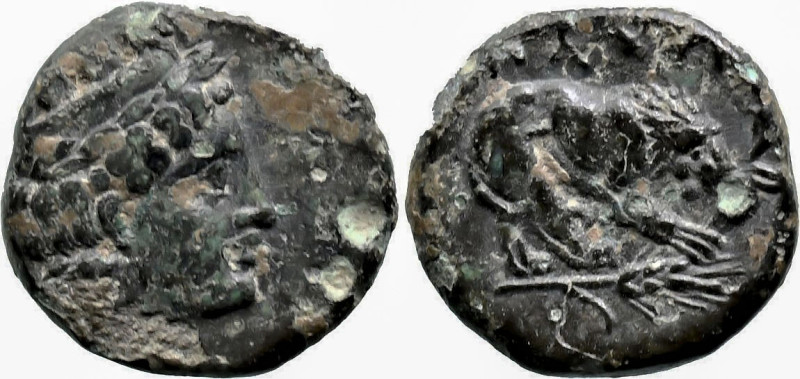 Greek
MYSIA. Plakia. (4th century BC).
AE Bronze (11.5mm 1.54g)
Obv: Turreted...