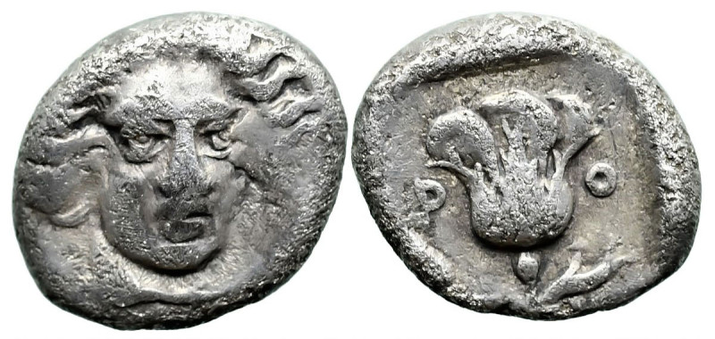 Greek
ISLANDS OFF CARIA, Rhodos. Rhodes. (Circa 408/7-390 BC).
AR Hemidrachm (...