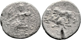 Greek
CILICIA. Tarsos. Mazaios (Satrap of Cilicia, 361/0-334/3 BC).
AR Stater (23.9mm 9.35g)
Obv: Baaltars seated left on throne, head facing, hold...