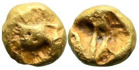 Greek
IONIA. Uncertain. (Circa 600-550 BC)
EL 1/48 Stater (5mm 0.38g)
Obv: Crab seem from above?
Rev: Incuse square punch.
SNG Kayhan 726-731 typ...