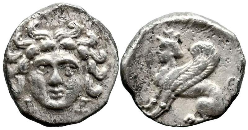 Greek
CILICIA. Uncertain mint. (Circa 4th century).
AR Obol (11.4mm 0.86g)
Ob...