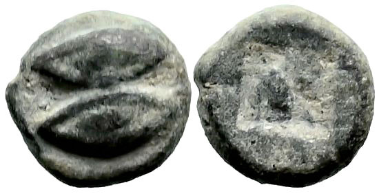 Greek
LESBOS. Uncertain. (Circa 525-513 BC).
BI 1/48 Stater (5.4mm 0.26g)
Obv...