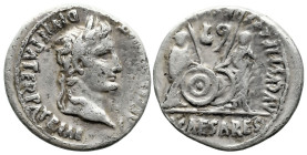 Roman Imperial
Augustus (27 BC-14 AD). Lugdunum (Lyon) mint
AR Denarius (18.9mm 3.65g)
Obv: CAESAR AVGVSTVS DIVI F PATER PATRIAE. Laureate head rig...