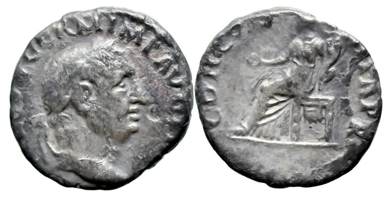 Roman Imperial
Vitellius (69 AD). Rome
AR Denarius (17mm 2.36g)
Obv: [A VITEL...