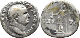 Roman Imperial
Vespasian (69-79 AD). Rome
AR Denarius (16.8mm 3.04g)
Obv: IMP CAES VESP AVG P M COS IIII. Laureate head of Vespasian, right.
Rev: ...