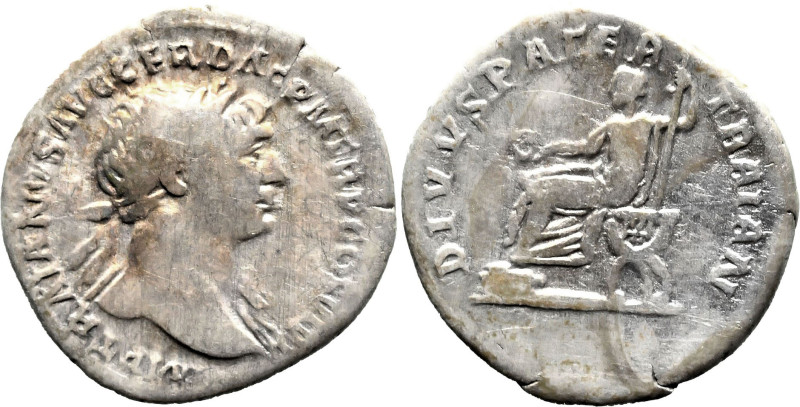 Roman Imperial
Trajan (98-117 AD). Rome
AR Denarius (18.8mm 2.68g)
Obv: IMP T...