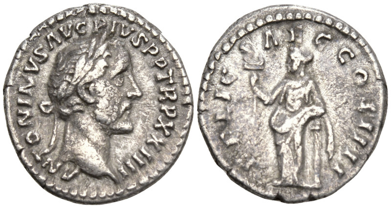 Roman Imperial
Antoninus Pius (138-161 AD). Rome
AR Denarius (22.7mm 3.29g)
O...