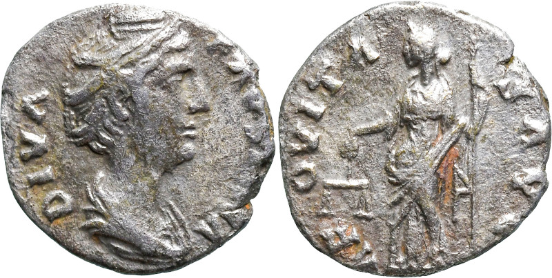 Roman Imperial
Diva Faustina I (wife of A. Pius) (After 141 AD). Rome
AR Denar...