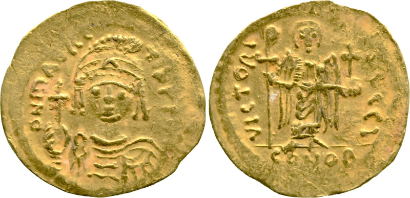 Byzantine
Maurice Tiberius (582-602 AD). Constantinople
AV Solidus (21.7mm 4.3...