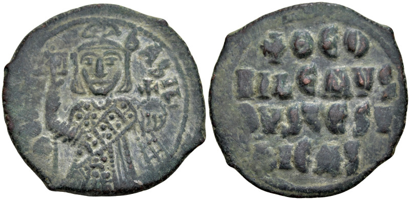 Byzantine
Theophilus (829-842 AD). Constantinople
AE Follis (37.6mm 9.41g)
Ob...