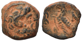PTOLEMAIC KINGS of EGYPT. Ptolemy X or XI, 116-80 BC. Ae (bronze, 1.18 g, 11 mm), Uncertain Cypriote mint. Diademed head of Zeus-Ammon right. Rev. Eag...