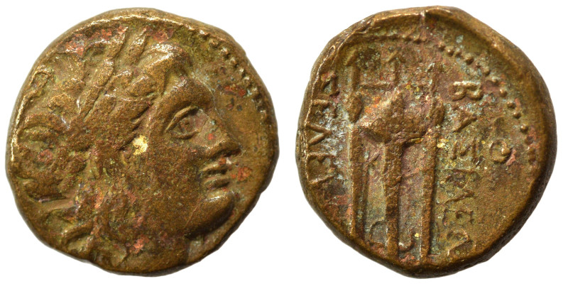 SELEUKID KINGS of SYRIA. Seleukos I Nikator, 312-281 BC. Ae (bronze, 3.35 g, 15 ...