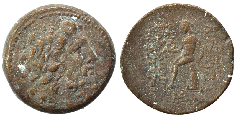SELEUKID KINGS of SYRIA. Demetrios II Nikator, first reign, 146-138 BC. Ae (bron...