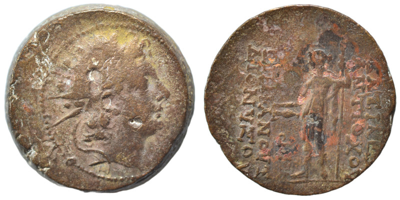 SELEUKID KINGS of SYRIA. Antiochos VI Dionysos, 144-142 BC. Ae (bronze, 11.10 g,...