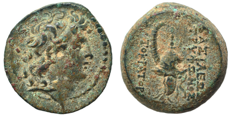 SELEUKID KINGS of SYRIA. Tryphon, 142-138 BC. Ae (bronze, 5.13 g, 17 mm), Antioc...