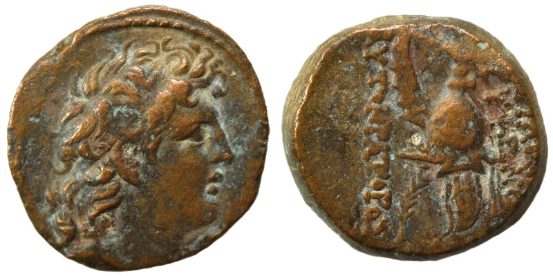 SELEUKID KINGS of SYRIA. Tryphon, 142-138 BC. Ae (bronze, 4.04 g, 17 mm), Antioc...