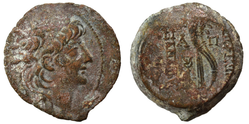 SELEUKID KINGS of SYRIA. Alexander II Zabinas, 128-122 BC. Ae (bronze, 7.40 g, 2...