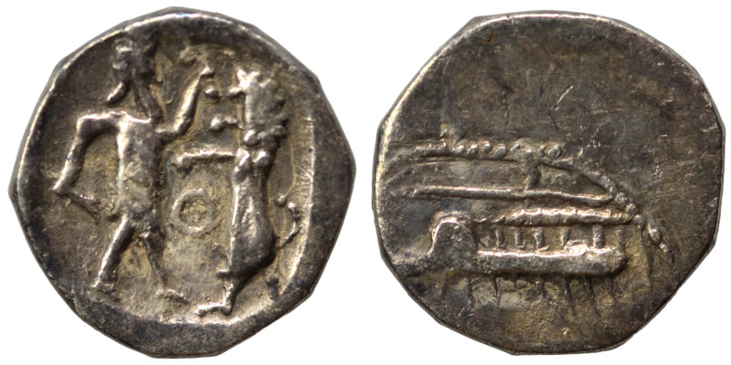 PHOENICIA. Sidon. Ba'alšillem II, circa 401-366 BC. 1/16 Shekel (silver, 0.64 g,...