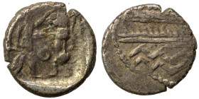 PHOENICIA. Sidon. Ba'alšillem II, circa 401-366 BC. 1/16 Shekel (silver, 0.71 g, 9 mm). Phoenician galley left, waves below. Rev. Persian king or hero...