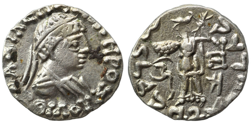 BAKTRIA. Indo-Greek Kingdom. Zoilos III Soter, circa 45-35 BC. Drachm (silver, 2...