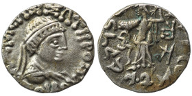 BAKTRIA. Indo-Greek Kingdom. Zoilos III Soter, circa 45-35 BC. Drachm (silver, 2.28 g, 16 mm). Diademed and draped bust right. Rev. Athena Alkidemos a...