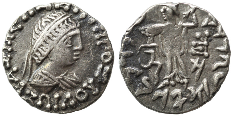 BAKTRIA. Indo-Greek Kingdom. Zoilos III Soter, circa 45-35 BC. Drachm (silver, 1...