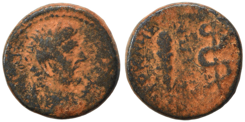 ISLANDS off CARIA. Cos. Augustus, 27 BC-14 AD. Ae (bronze, 3.39 g, 15 mm). Sopho...