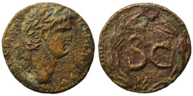 SYRIA, Seleucis and Pieria. Antioch. Nero, 54-68. Ae (bronze, 5.19 g, 19 mm). Laureate head of Nero to right. Rev. Large S C within wreath. RPC I 4297...
