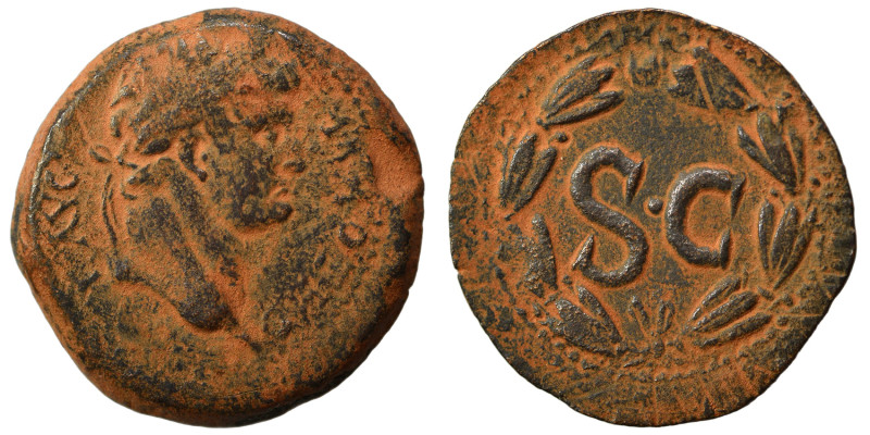 SYRIA, Seleucis and Pieria. Antioch. Otho, 69. Ae (bronze, 6.78 g, 24 mm). Laure...
