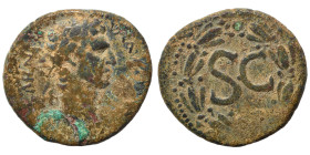 SYRIA, Seleucis and Pieria. Antioch. Nerva, 96-98. Ae (bronze, 13.92 g, 29 mm). IMP CAESAR NERVA AVG III COS Laureate head of Nerva to right. Rev. Lar...