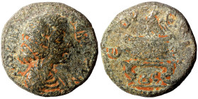 SYRIA, Seleucis and Pieria. Antioch. Lucilla, Augusta, 164-182. Ae (bronze, 4.65 g, 16 mm). ΛΟΥΚΙΛ[ΛΑ ϹƐΒACT] (or similar) Draped bust right. Rev. Ɛ[Τ...