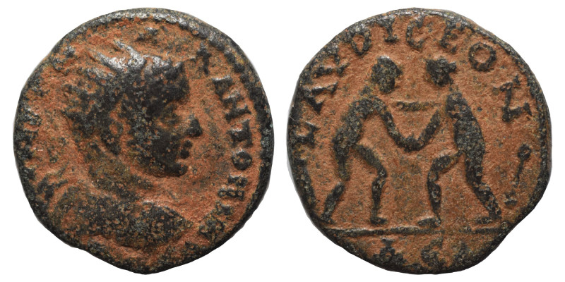 SYRIA, Seleucis and Pieria. Laodicea ad Mare. Elagabalus, 218-222. Assarion (bro...