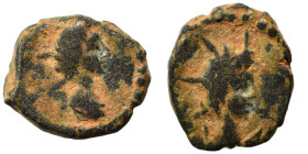 PALMYRENE. Palmyra. Pseudo-autonomous issue, circa 1st-3rd centuries AD. Ae (bronze, 1.55 g, 12 mm). Radiate and draped bust of the sun-god Malakbel t...