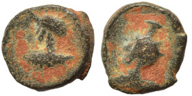 PALMYRENE. Palmyra. Pseudo-autonomous issue, circa 1st-3rd centuries AD. Ae (bronze, 1.96 g, 13 mm). Radiate and draped bust to left (Malakbel ?). Rev...
